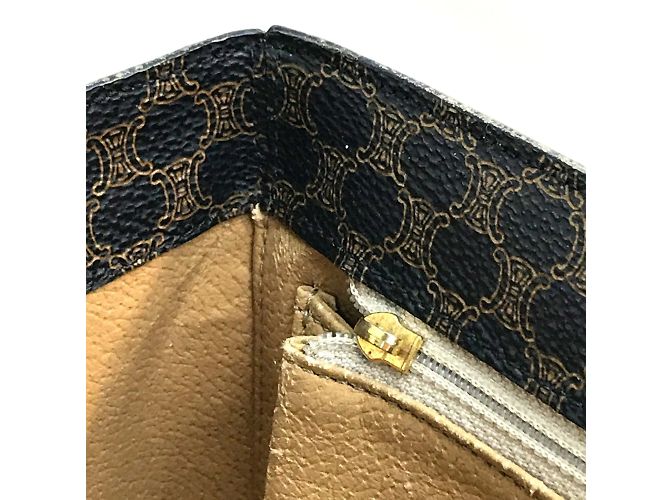 Céline Bolsa de mão com hardware de carruagem e logo Celine Marrom - vista 9