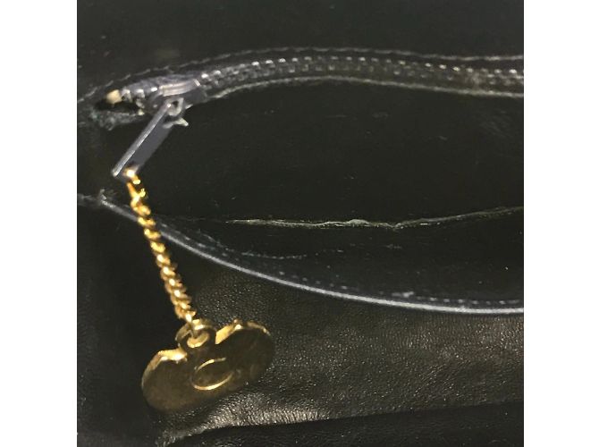 Céline Celine Vintage Schultertasche Marineblau - Ansicht 10