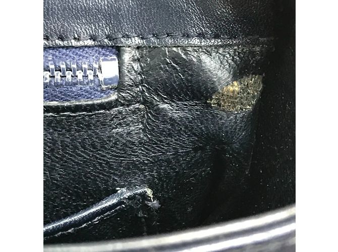 Céline Celine Vintage Schultertasche Marineblau - Ansicht 9