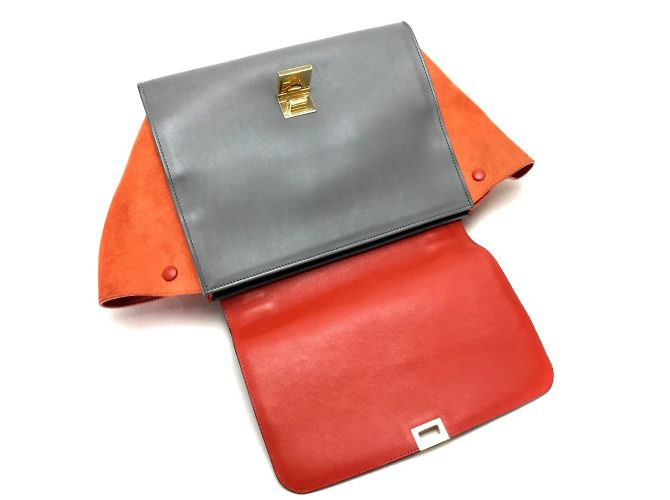 Céline Borsa a spalla in pelle nera Celine Nero - vista 10