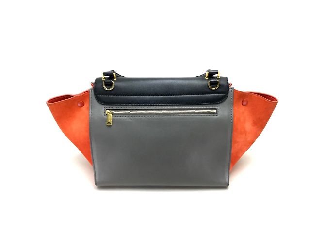 Céline Borsa a spalla in pelle nera Celine Nero - vista 2