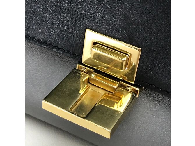 Céline Borsa a spalla in pelle nera Celine Nero - vista 9