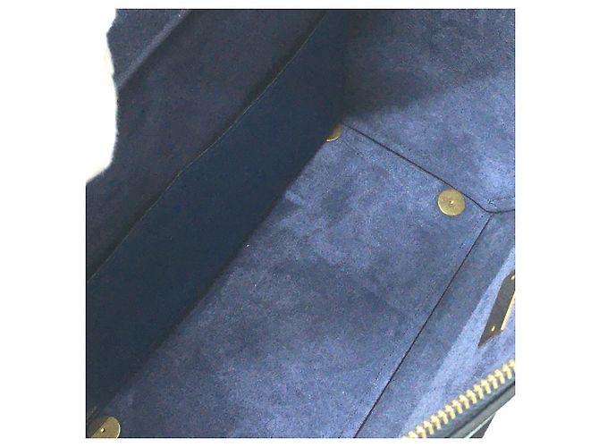 Céline Borsa in pelle navy Celine Blu navy - vista 11