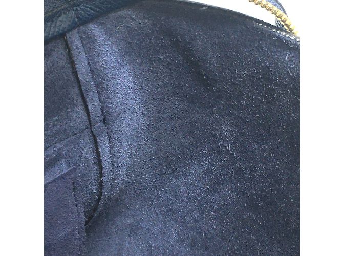 Céline Borsa in pelle navy Celine Blu navy - vista 12