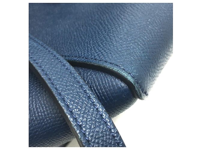 Céline Borsa in pelle navy Celine Blu navy - vista 6