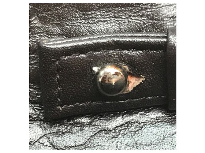 Céline Borsa a spalla con logo Celine Carriage Hardware Marrone - vista 11