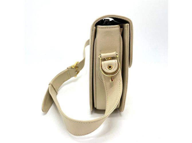 Céline Borsa a spalla in pelle beige Celine - vista 4