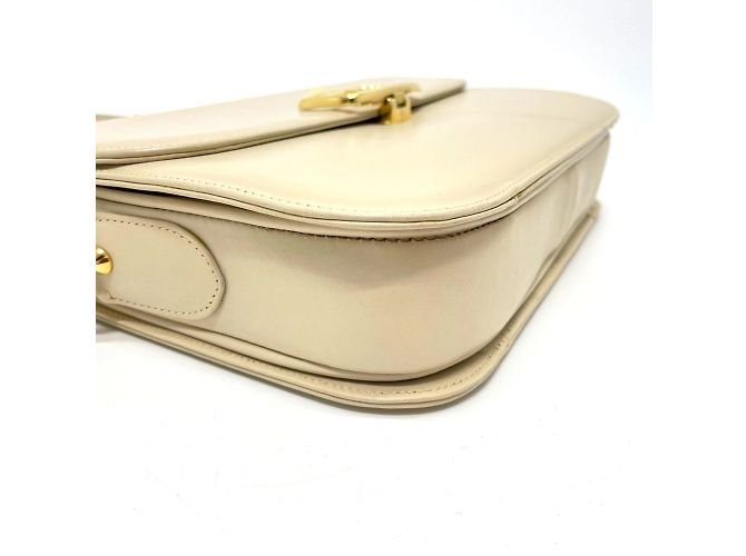 Céline Borsa a spalla in pelle beige Celine - vista 7