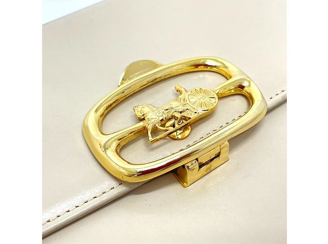 Céline Borsa a spalla in pelle beige Celine - vista 9