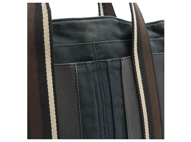 Troca Hermès HERMES Tote Bag Horizontal MM Braun Schwarz Beige - Ansicht 9