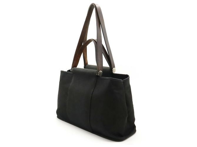 Hermès Borsa Tote Hermes Cabag Elan PM Nero - vista 3