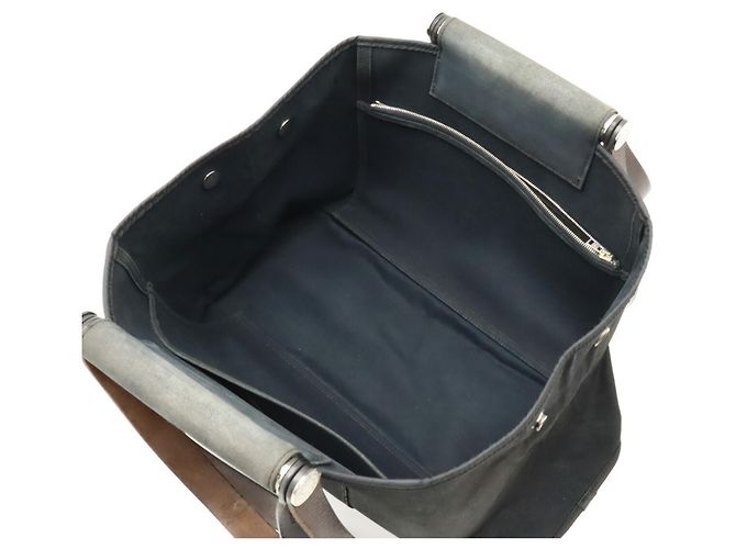 Hermès Borsa Tote Hermes Cabag Elan PM Nero - vista 7