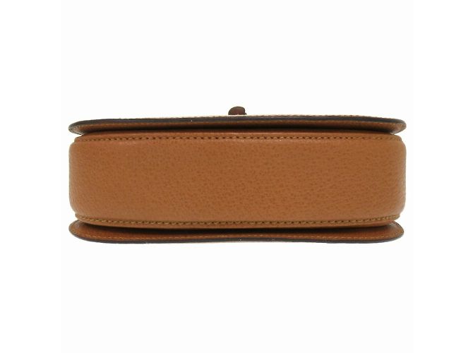 Borsa in pelle Gucci Bamboo Marrone - vista 4