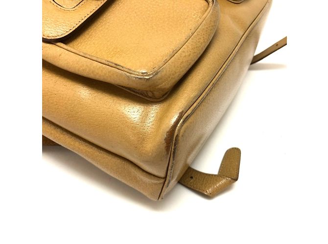 Beige Leder Rucksack von Gucci - Ansicht 5