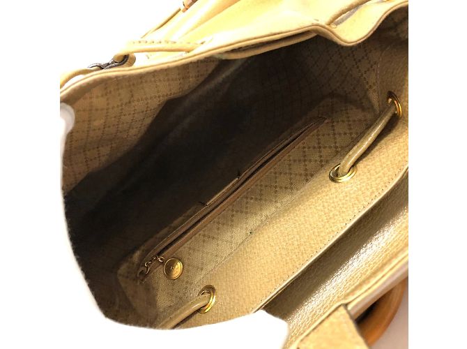 Beige Leder Rucksack von Gucci - Ansicht 6