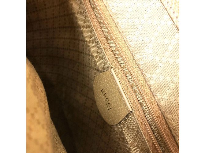 Beige Leder Rucksack von Gucci - Ansicht 7