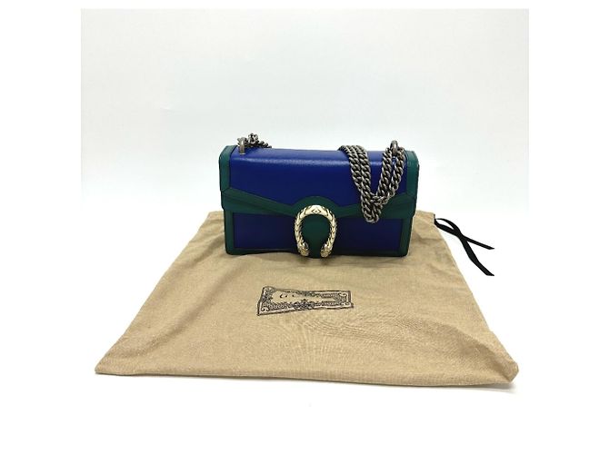 Gucci Bicolor Schultertasche Blau - Ansicht 12