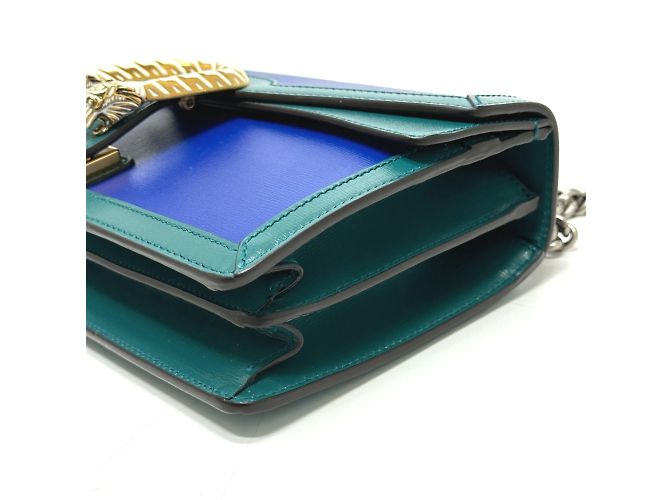 Gucci Bicolor Schultertasche Blau - Ansicht 4