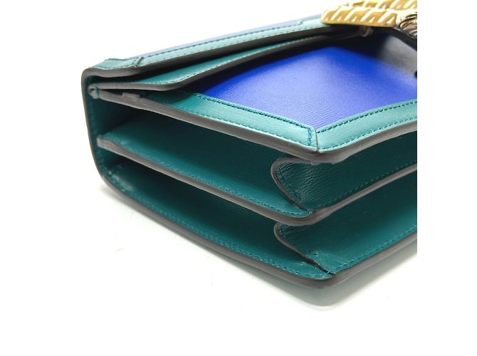 Gucci Bicolor Schultertasche Blau - Ansicht 5