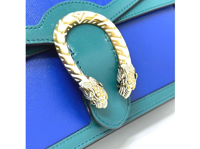 Gucci Bicolor Schultertasche Blau - Ansicht 6