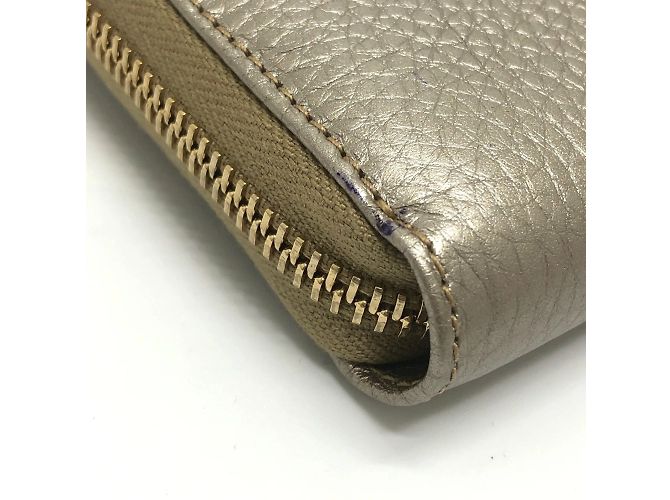 Cartera larga con cremallera Gucci Bamboo Dorado - vista 5