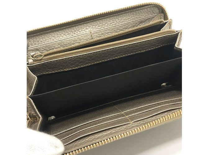 Cartera larga con cremallera Gucci Bamboo Dorado - vista 7