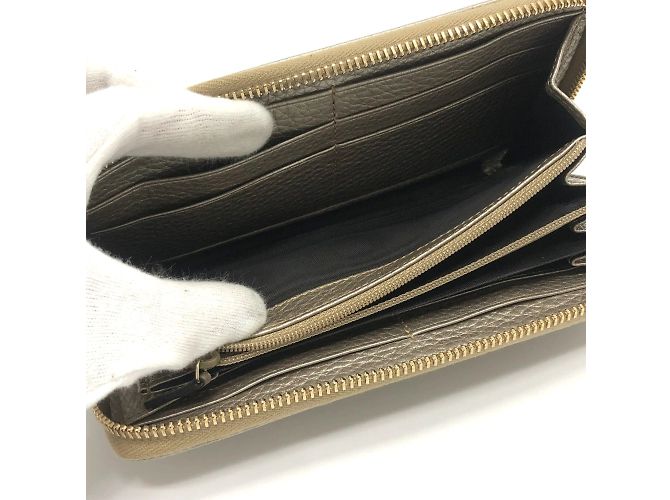 Cartera larga con cremallera Gucci Bamboo Dorado - vista 8