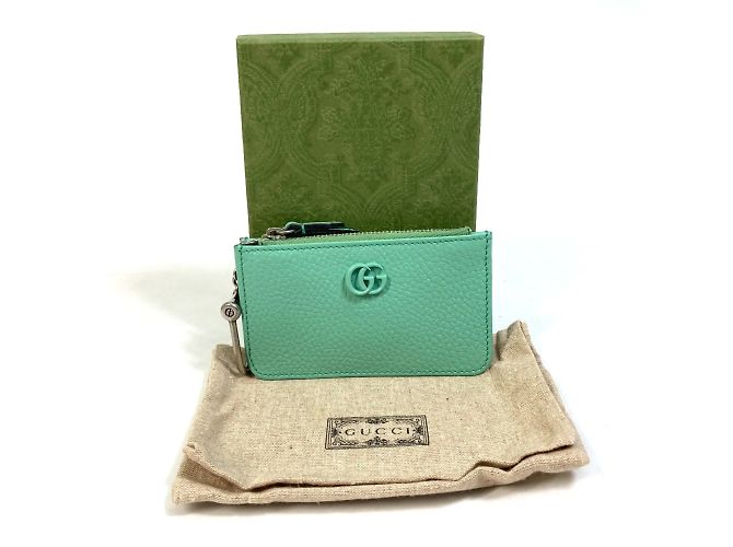 Monedero verde Gucci GG Marmont - vista 12