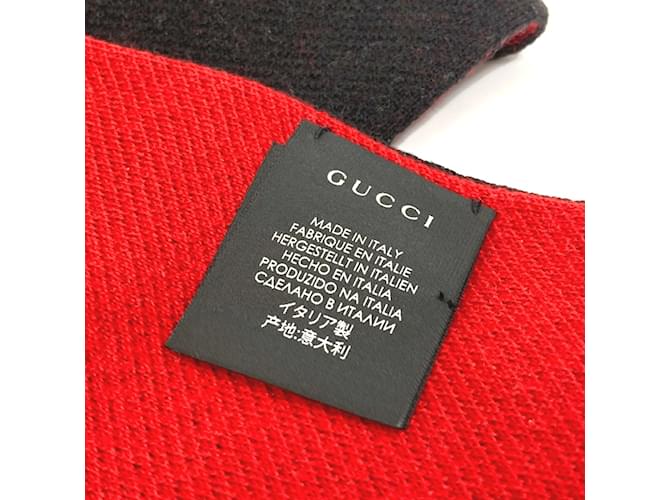 Sciarpa con frange e logo Gucci BE LOVED Nero - vista 6