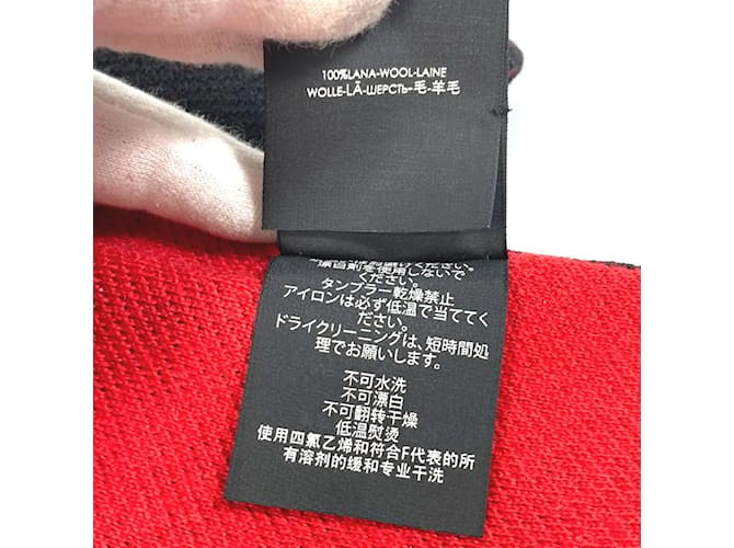Sciarpa con frange e logo Gucci BE LOVED Nero - vista 7
