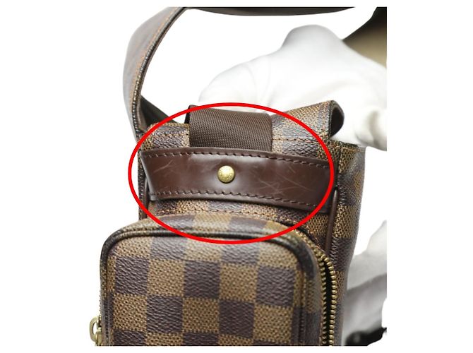Borsa a spalla Melville Reporter Damier Louis Vuitton Marrone Damier ebene - vista 12