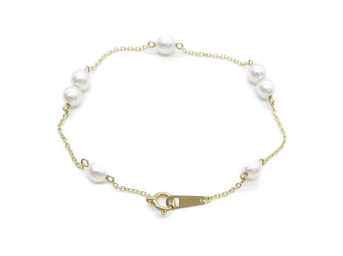 Bracciale in perle TASAKI in oro rosa - vista 2
