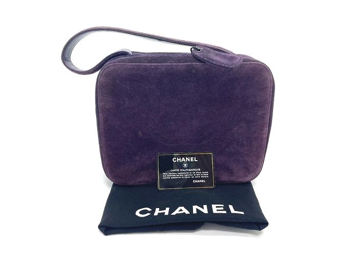 Borsa in pelle viola Chanel Porpora - vista 10
