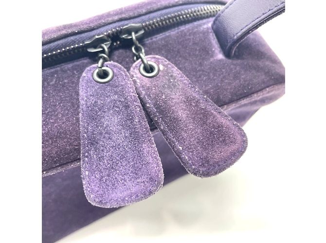 Borsa in pelle viola Chanel Porpora - vista 6