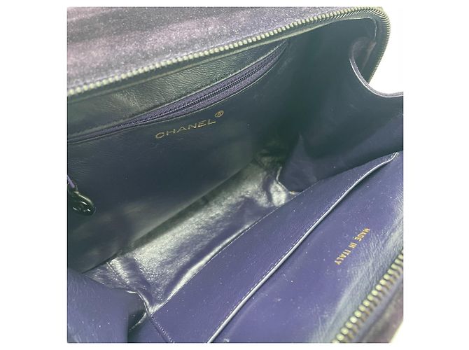 Borsa in pelle viola Chanel Porpora - vista 8