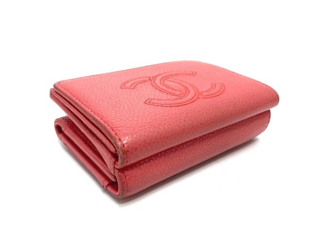 Cartera compacta trifold CC Mark Chanel A70796 Rosa - vista 3