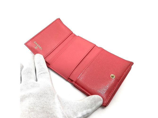 Cartera compacta trifold CC Mark Chanel A70796 Rosa - vista 8