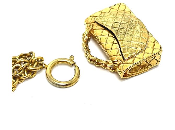 Collana Pendente Vintage Chanel D'oro - vista 4