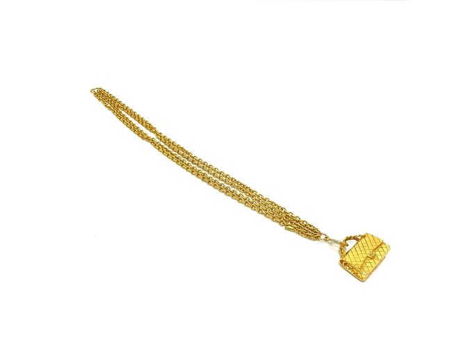Collana Pendente Vintage Chanel D'oro - vista 7