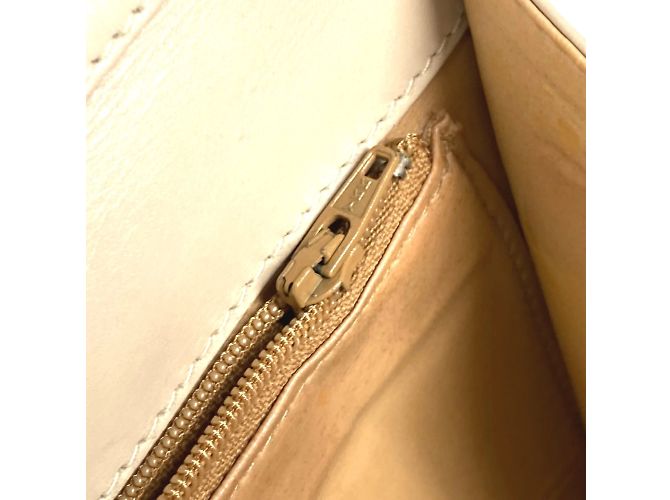 Céline Borsa a spalla in pelle beige Celine - vista 12