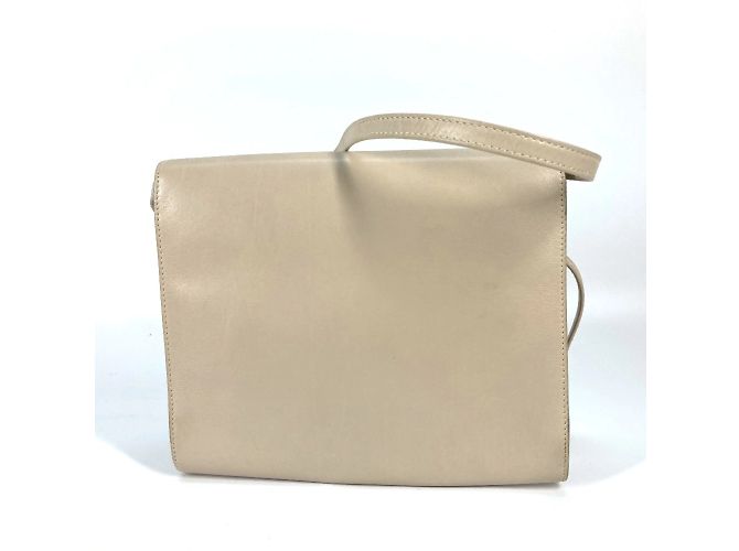 Céline Borsa a spalla in pelle beige Celine - vista 2