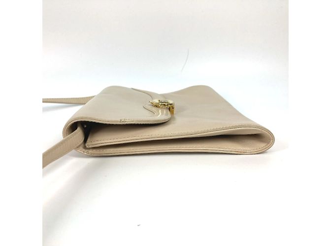 Céline Borsa a spalla in pelle beige Celine - vista 3