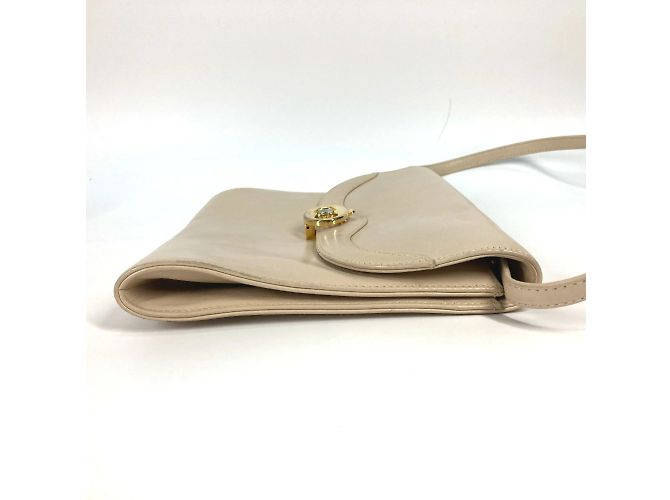Céline Borsa a spalla in pelle beige Celine - vista 4