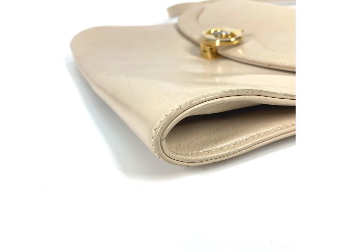 Céline Borsa a spalla in pelle beige Celine - vista 6