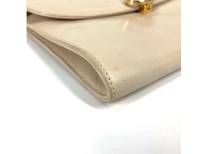 Céline Borsa a spalla in pelle beige Celine - vista 7