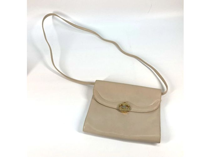Céline Borsa a spalla in pelle beige Celine - vista 9
