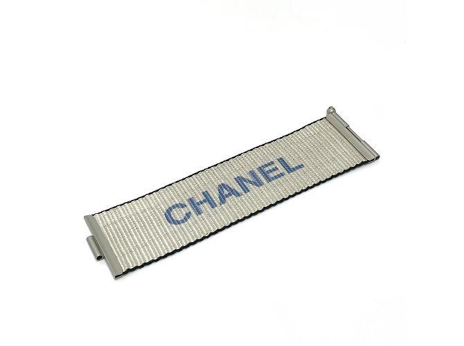 Timeless Bracciale in tessuto blu vintage Chanel - vista 5