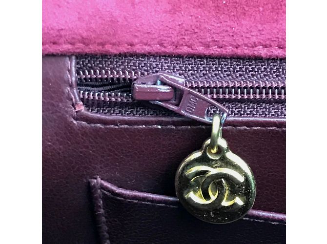 Borsa a spalla in pelle rossa Chanel Rosso - vista 12