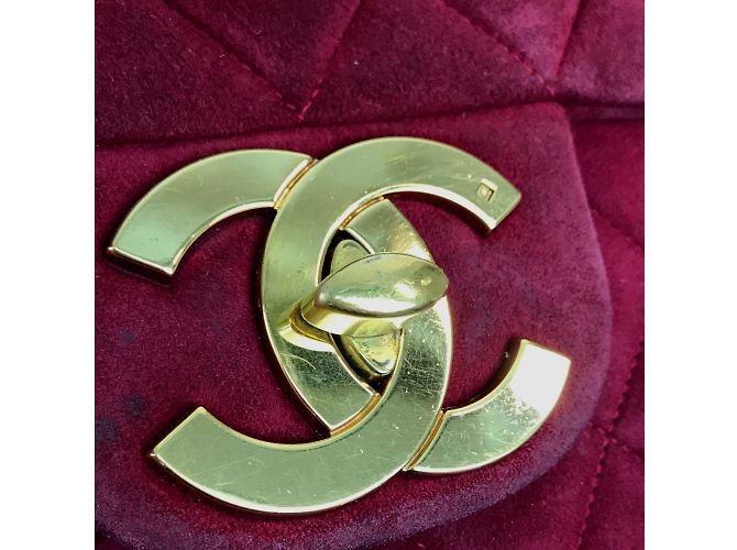 Borsa a spalla in pelle rossa Chanel Rosso - vista 6
