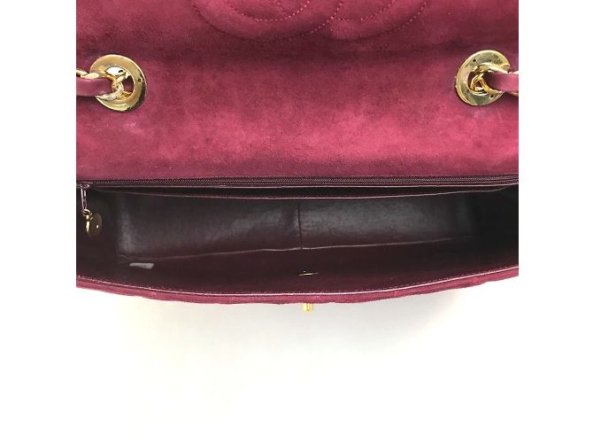 Borsa a spalla in pelle rossa Chanel Rosso - vista 8
